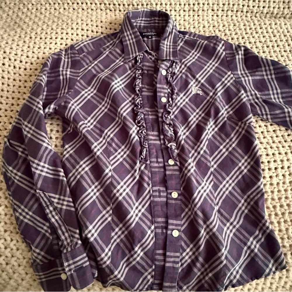 Purple Plaid Women's Top